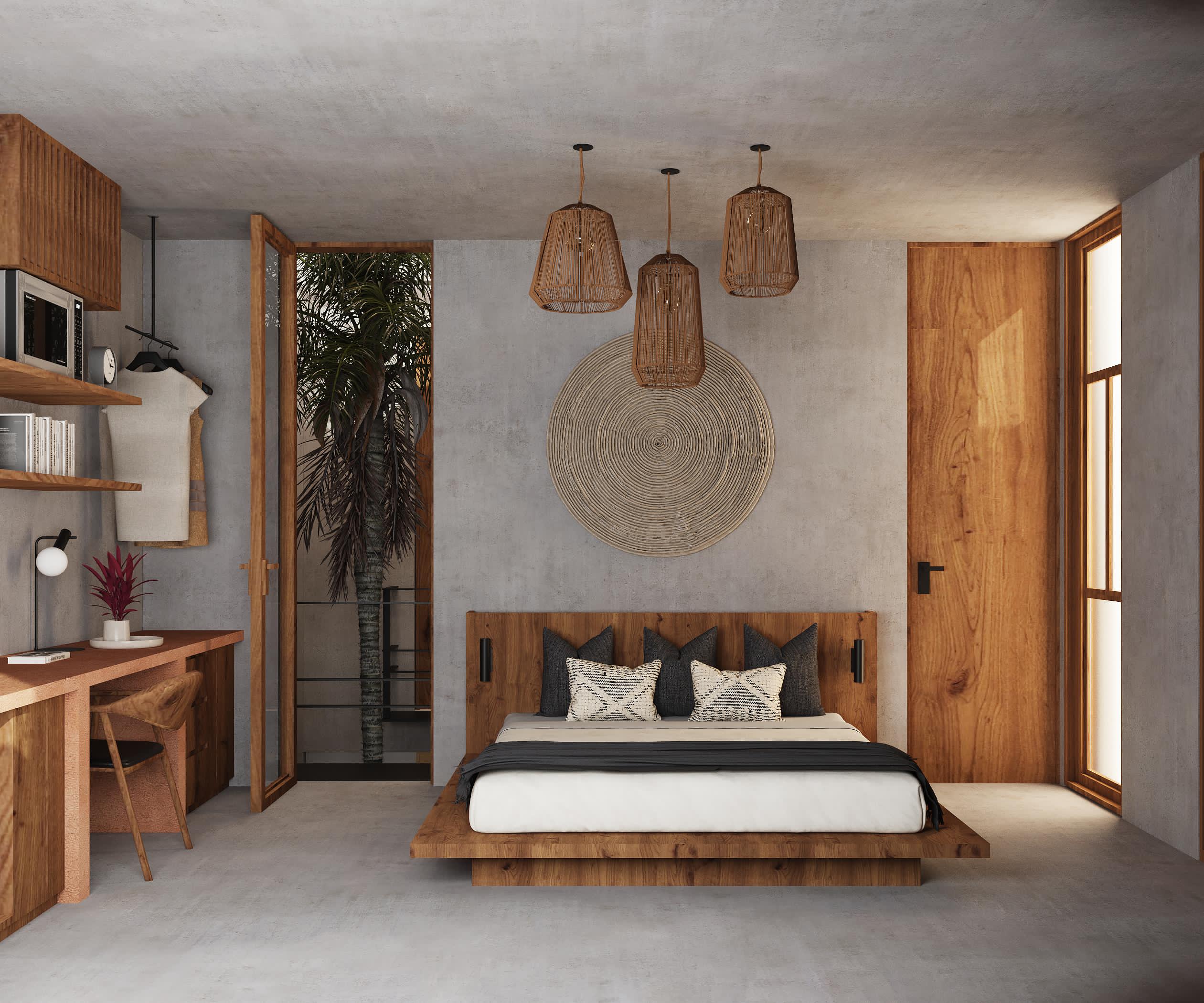 Casa Mangos bedroom rendering
